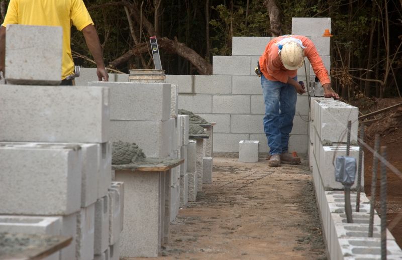 Cement Blocks in Dry Weather